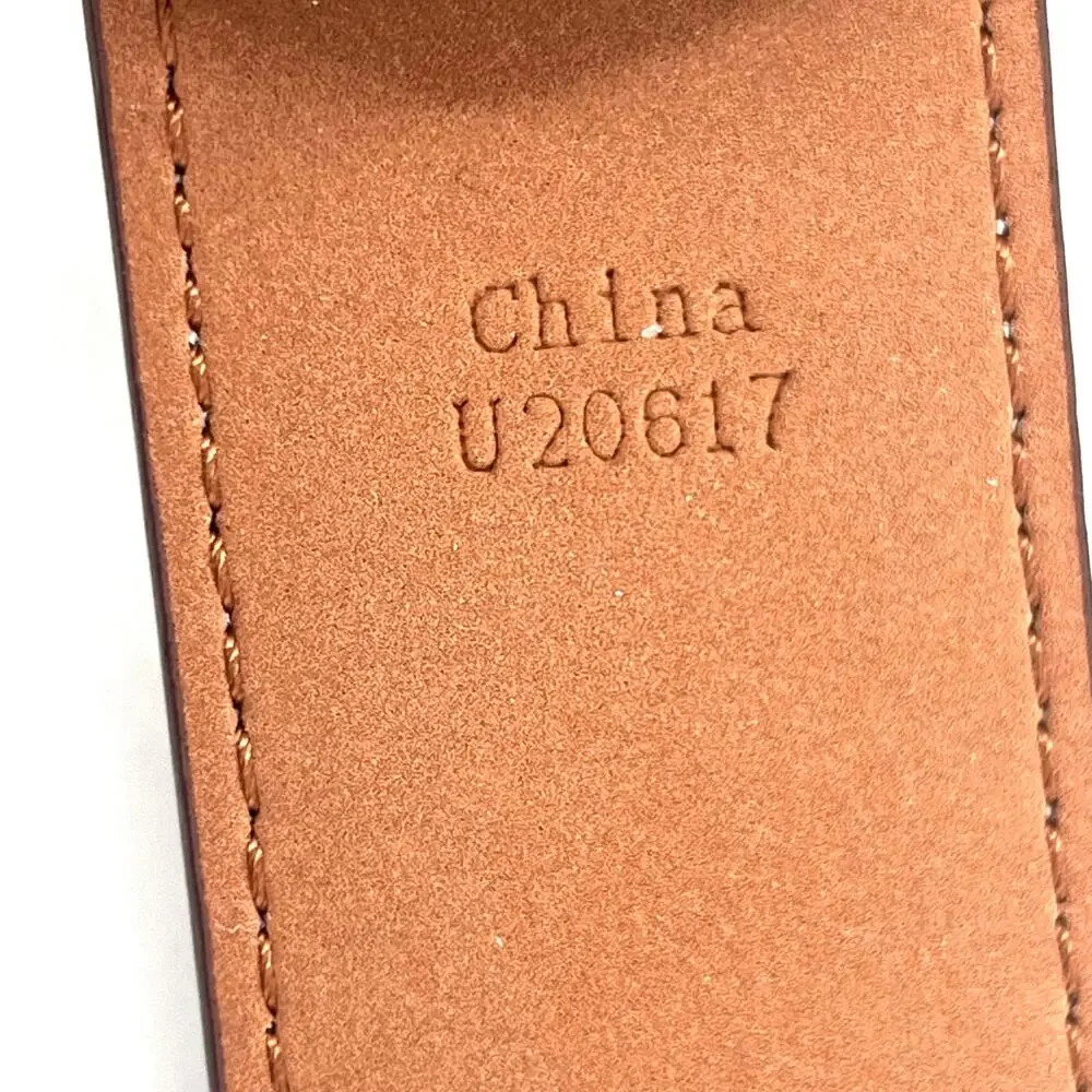 Nike double stitch logo square buckle men’s belt